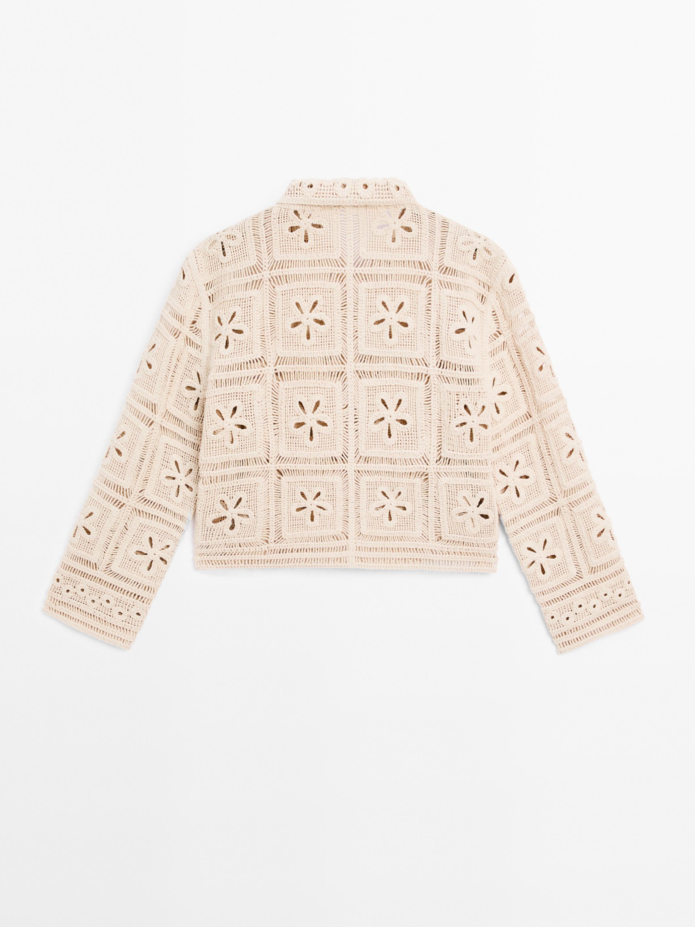 Veste crochet fantaisie